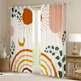 thumbnail image 2 of Homewish Boho Geometric Aesthetic Blackout Curtains Set of 2 (52x84 Each),Abstract Stripes Circles Window Curtains,Cartoon Moon Sun Curtains and Drapes For Girl,Breathable Home Decor, 2 of 6