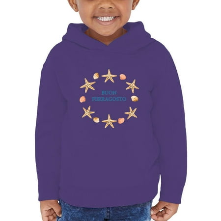 

Buon Ferragosto Starfish Wreath Hoodie Toddler -Image by Shutterstock 4 Toddler