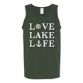 thumbnail image 2 of Wild Bobby, Anchor Wheels Love Lake Life, Men Graphic Tank Top, Forest Green, 3X-Large, 2 of 4