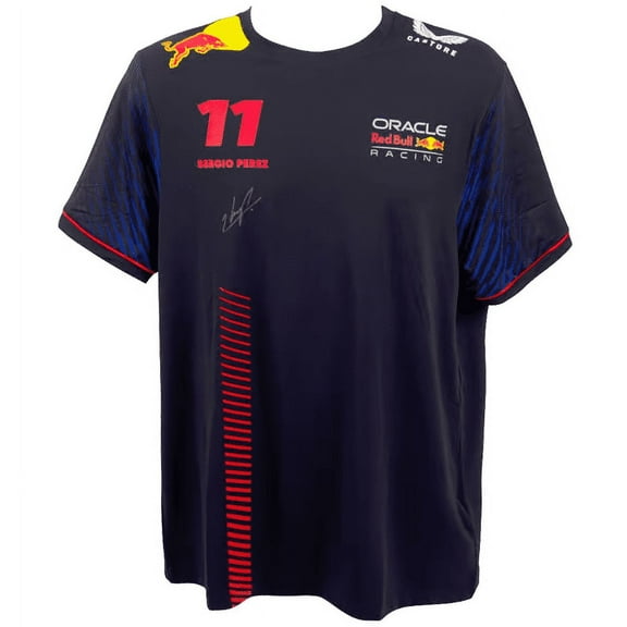 Sergio Perez Front Signed Formula 1 Redbull Racing Jersey #11 with Beckett COA