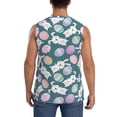 thumbnail image 4 of Daiia Cute Rabbit Easter Printed Men's Tank Tops,Casual Soft Sleeveless Gym Muscle Shirts Bodybuilding Tee-Large, 4 of 8