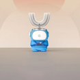 thumbnail image 3 of Cepillo de dientes eléctrico sónico de 360 grados con forma de U, con dibujos animados para niños, recargable por USB, cabezal de cepillo de silicona automático, luz azul para niños, IPX7, 3 of 5