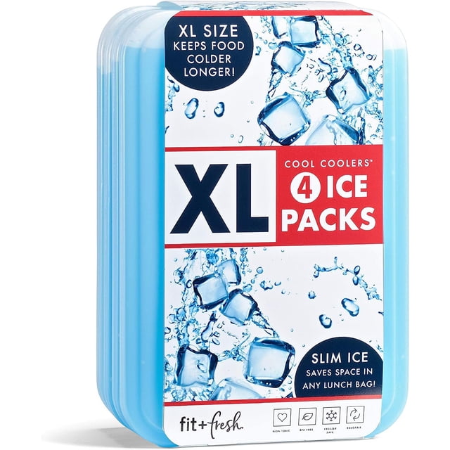 Hielo Pack Fit & Fresh Cool Cool Coolers XL Slim, paquete de