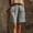 Gray, variant on Womens Cargo Shorts Bermuda Plus Size Casual Workwear Bag Linen Wide Leg Shorts Summer Casual Shorts Black M