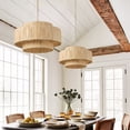 thumbnail image 4 of Modern Home geometric Pendant Light, 4-Light Industrial Minimalist Handwoven Boho Chandelier for Living Room Kitchen Bedroom Hallway, 4 of 7