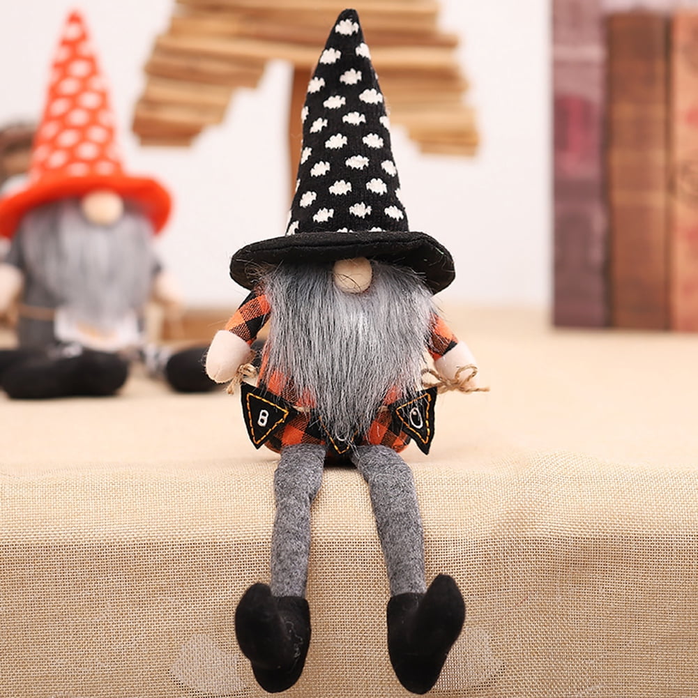 Halloween Gnomes Plush Doll Long Leg Dolls ,Handmade Background Ornaments, For Halloween Holiday Party Decorations