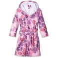 thumbnail image 1 of Up Past 8 Girls' Bathrobe Fuzzy Hooded Robe Sleepwear, 1 of 1