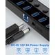 thumbnail image 5 of Extensor de datos USB 3.0 de 7 puertos alimentado por USB Hub Qeefun con conmutadores, 5 of 8