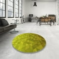 thumbnail image 4 of Ahgly Tapis Rectangulaire Lavable en Machine Intérieur Transitionnel Jaune Foncé Vert, 3 Pieds x 5 Pieds, 4 of 7