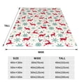 thumbnail image 3 of Fuzoiu Vintage Christmas Reindeer Print Ultra-Soft Micro Fleece Blanket,All Seasons Flannel Throw, Lightweight Blanket for Bed, Sofa, Couch, Movie Night, Camping, and Travel-50"x40", 3 of 7