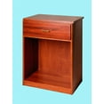 thumbnail image 2 of Office Desk Stand Printer Stand Wood Cherry Stain Poplar 30 in. Renovators Supply, 2 of 3