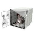 thumbnail image 5 of Abstract Dog Crate Cover, Basic Design Drawings of Diamond Shapes Arranged with Stars, Easy to Use Pet Kennel Cover Small Dogs Puppies Kittens, 7 Sizes, Pale Taupe Pastel Yellow, by Ambesonne, 5 of 6