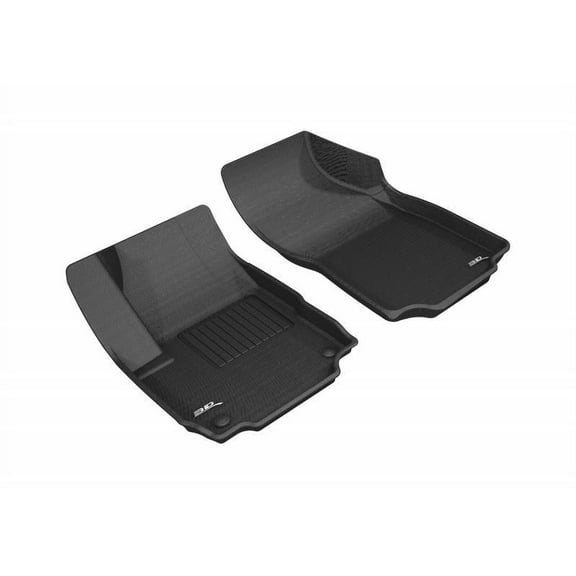 3D MAXpider 2018-2024 Fits GMC Terrain 1st Row Black Kagu Carbon Fiber Embossed Pattern Floor Mat L1GM02311509