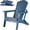 Navy Blue, variant on Oversized Adirondack Chair, Folding HDPE Adirondack Chairs with Weather Resistant, Outdoor Lawn Chair for Patio, Porch, Deck, Garden, Gray