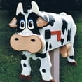thumbnail image 3 of Generic Boîte aux Lettres Vache Cheval Unique Boîte aux Lettres en Métal Résistante aux Intempéries pour Décoration de Jardin Cour Ferme, Acier Inoxydable, en Forme d'Animal, 3 of 9