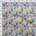 thumbnail image 4 of oneOone Cotton Poplin Medium Blue Fabric Abstract Craft Projects Decor Fabric Printed By The Yard 56 Inch Wide, 4 of 4