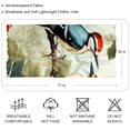 thumbnail image 2 of Woodpecker Elegant Silk Scarf - Translucent Chiffon Yarn - Lightweight and Breathable - 180*73 inches - Stylish Accessory for Women, 2 of 6