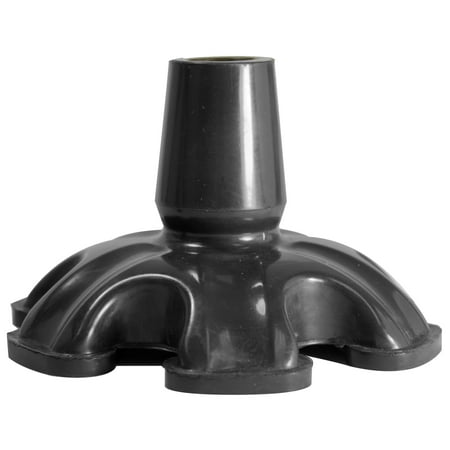 Essential Medical Supply Super Big Foot Replacement Standing Cane Tip in Black