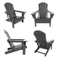 thumbnail image 4 of Paradise Outdoor Folding Poly Adirondack Chair (Set of 4), 4 of 11
