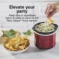 thumbnail image 4 of Hamilton Beach Programmable Stay or Go® Slow Cooker, 7 Quart Capacity, Includes 20 oz. Party Dipper Food Warmer, Red, 33778, 4 of 8