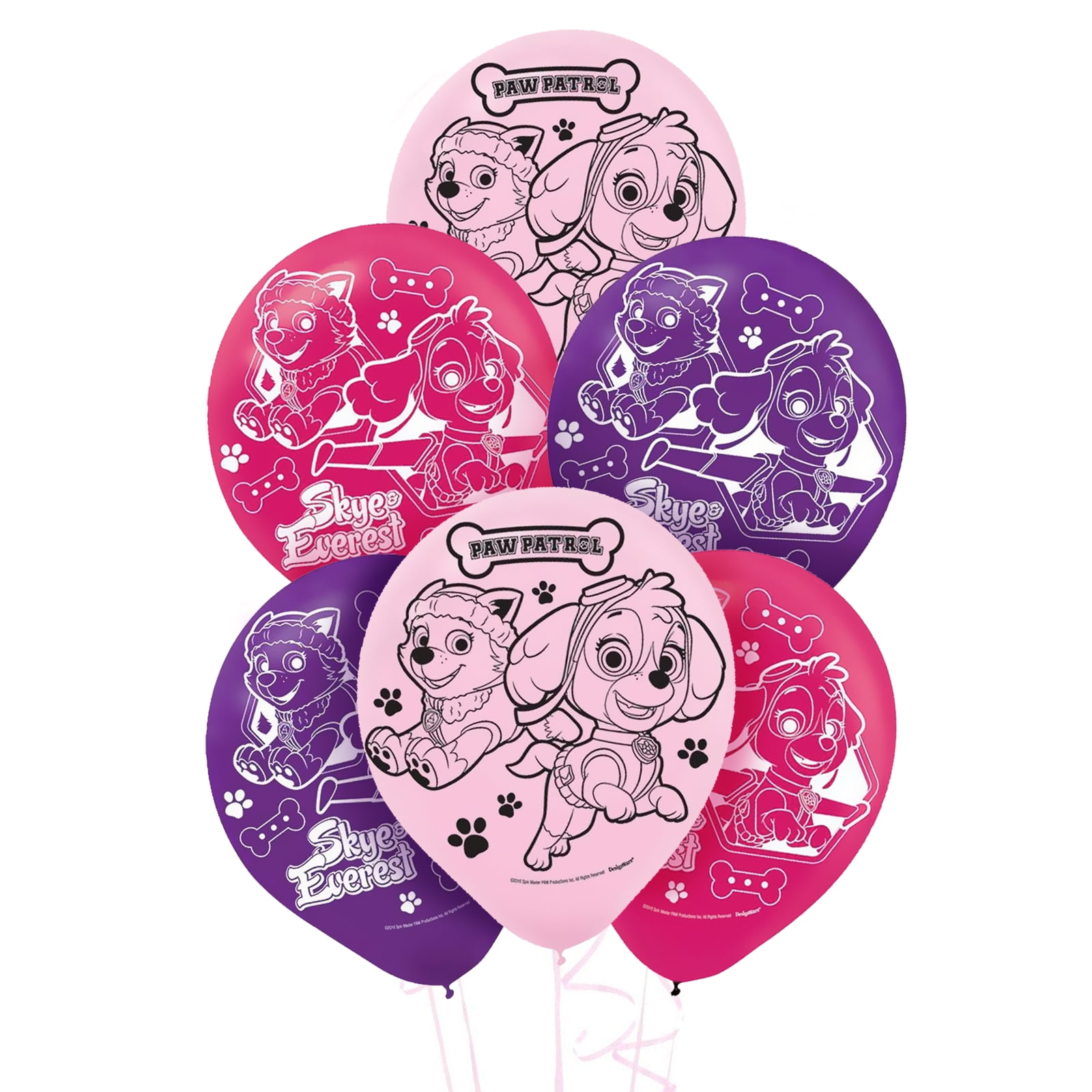 Paw Patrol Balloons Birthday Party Favor Latex Balloons 6 Pieces