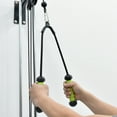 thumbnail image 3 of de Entrenamiento de Tríceps, Agarre de Pecho para Fitness, Agarres de Mano de Tracción Alta, Accesorios de Equipo para Entrenamiento en el Gimnasio, Color Negro, 3 of 5