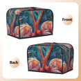 thumbnail image 3 of Vsdgher Romantic Flamingo Pair 2 Slice Toaster Cover, Appliance Covers Toaster Cover Fits for Most Standard 2 slice Toasters, 3 of 7