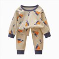 thumbnail image 4 of bwdbhd Toddler Girl Boys Pajamas Set Long Sleeve Pjs Baby Kids Sleepwear Winter Jammies, 4 of 6