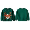 thumbnail image 3 of Toddler Kids Girls Boys Christmas Deer Sweater,Casual Prints Knitted Long Sleeve Outwear Winter Top Sweater,2-7 Years, 3 of 9