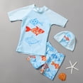 thumbnail image 5 of Miaoju Kids Swim Suits Stretch Swimwear Boys Two Piece Swim Set Pool Bathing Suit Toddler Boy, 5 of 6