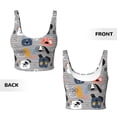 thumbnail image 5 of Xecao Dog for Sports Bra with Removable Pads, Crop Tank Top Design, Women's Longline Sports Bra - Non-Wired - X-Large, 5 of 9