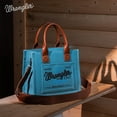thumbnail image 6 of Wrangler Tote Bag for Women Retro Canvas Top Handle Purses and Handbags, Jean, 6 of 7