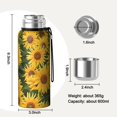 thumbnail image 7 of 20 Oz Sunflower Coffee Tumbler Double Wall Insulated Stainless Steel Water Bottle | Metal Reusable Thermoses Flask with Cup Cap | Leak & Sweat Proof with Anti-Dust Lid, 7 of 7
