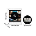thumbnail image 4 of Music Magnets for Fefrigerator with 9 Vinyl Style Discs, Mini Vinyl Record Player-Inspired Magnetic Music Box with 9 NFC Discs and Phone-Free Playback, LED Acrylic Frame Personalized Audio,1 Set-D, 4 of 7