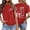 71Red382, variant on Stars And Stripes Graphic T Shirt For Women Short Sleeve Crew Neck Patriotic Tee Independence Day USA Celebration T-Shirts Holiday Party Versatile Tops L