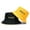 Black&Yellow Super Rich, variant on Double-sided Bucket Hat Fisherman's Cap Men Women Embroidery Pattern Cotton
