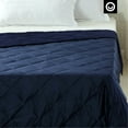 thumbnail image 5 of Machelle 2 in 1 Warm & Cool Weighted Blanket - 15 Pounds, Calm Sleeping, 48" x 72", Navy, 5 of 10