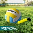 thumbnail image 6 of Patiassy 32ft Outdoor Portable Volleyball Net Set System - Adjustable Height Steel Poles, PU Volleyball with Pump and Carrying Bag for Beach Backyard, 6 of 10