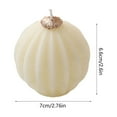 thumbnail image 3 of YIKA Christmas Red And Green Ball Candle Home Decoration Ornament Christmas Scented Candle Spherical Souvenir Christmas Tree Decorations White, 3 of 6