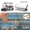 thumbnail image 6 of XYZCANDO Beach Seashell Starfish Golf Cart Seat Cover with 4 Front Pockets - Universal Non-Slip Washable 2-Seat Golf Cart Accessory, 6 of 8