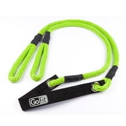 GoFit Stretch Rope with Training Manual  Stretching Strap with Loops for Muscle Flexibility  7.5 feet