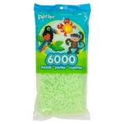 Perler 6,000 Bead Bag - Glow-in-the-Dark Green Fuse Beads, Ages 6 and up