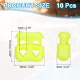 thumbnail image 2 of Uxcell Spring Cord Lock, Elastic Toggle Stopper Double Hole String Lock Fastener Slider End for Paracord, Camping Gray, 2 of 6
