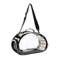 thumbnail image 3 of STARTIST Collapsible Soft Sided Pet Carriers Clear for Puppy Small Medium Dogs Hiking Gold S, 3 of 9