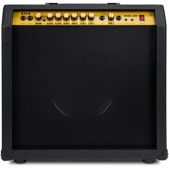 LyxPro Electric Guitar Amplifier 60 Watt Guitar Amp w/Built-In Speaker - Black