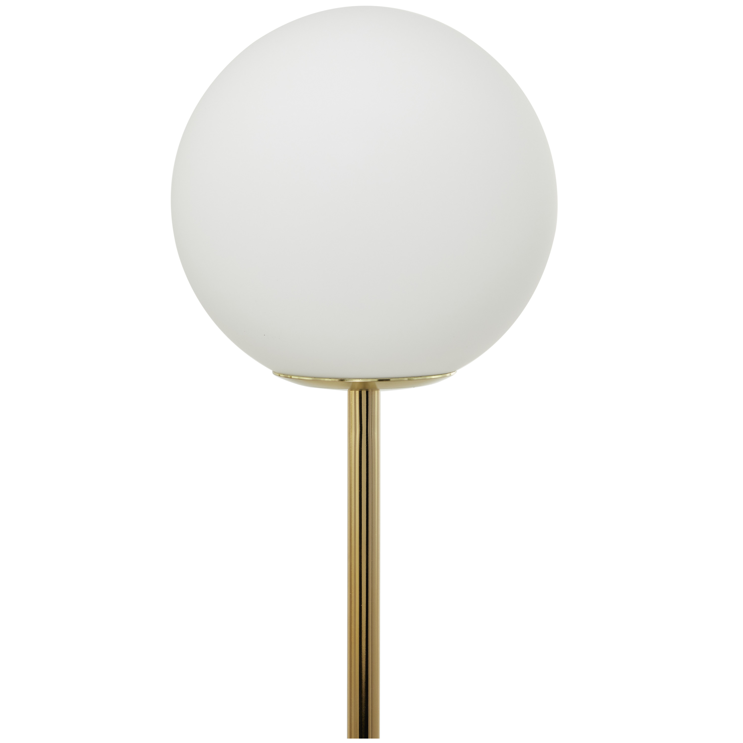 DecMode 73" 2 Light Orb Gold Floor Lamp with White Glass Shade - image 6 of 9