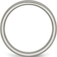 thumbnail image 2 of Titanium Brushed And Polished 6mm Grooved Band (Size 12.5) Made In China tb50-12.5, 2 of 5