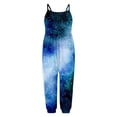thumbnail image 2 of MIASHUI Rompers for Girls Casual Starry Sky Printed Sleeveless Jumpsuits Baggy Overalls,Light Blue,1-2 Years, 2 of 4