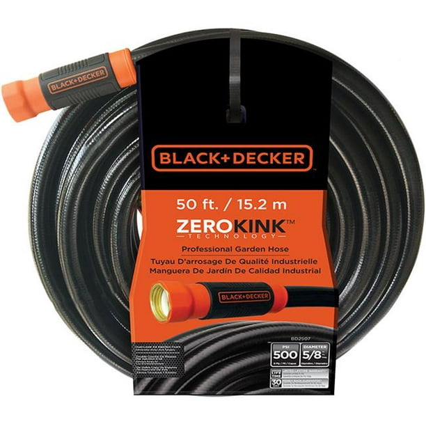 Black et Decker BD2507 0,375 Po x 50 Pi Tuyau d'Arrosage de Zérokink