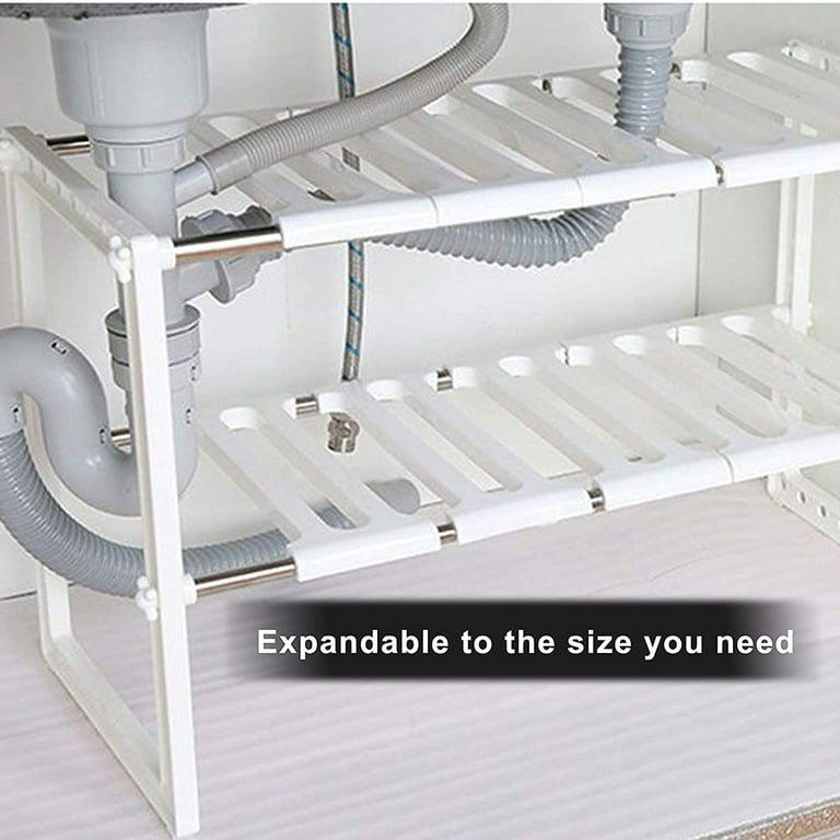 Expandable Adjustable Under Sink Shelf For Kitchen And Home